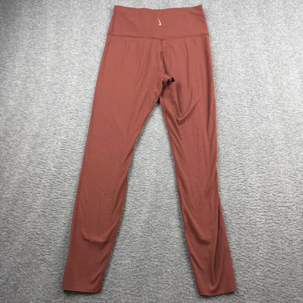 Nike Dri-FIT Women's M Medium‎ High Waisted Leggings Cedar Brown CJ3801-273 - Picture 4 of 14